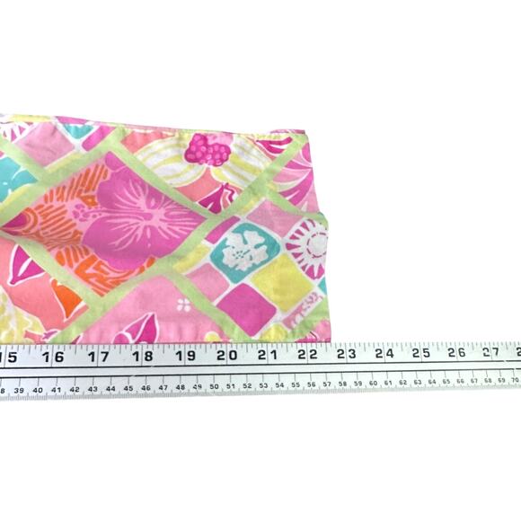 Vintage Lilly Pulitzer Capri Pants Women 4 Pink Diamond Head Patch Hula Monkey - Picture 8 of 8